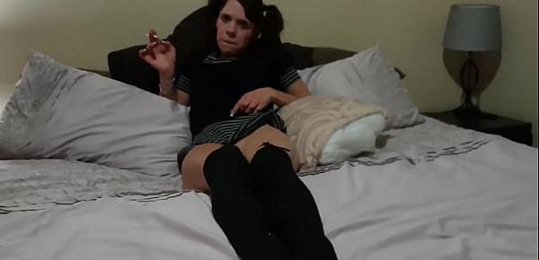  Smoking pussy upskirt